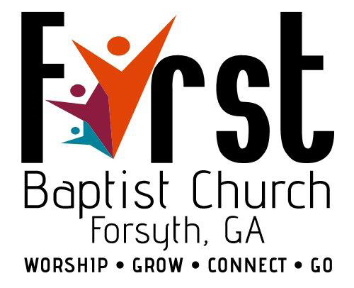 First Baptist Church of Forsyth logo with slogan