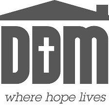 DDM logo with cross sign and slogan where hope lives